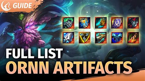 tft ornn item tier list|TFT Artifact Item Tier List